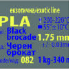 PLA Филамент – 082 – База+черен брокат+цвят